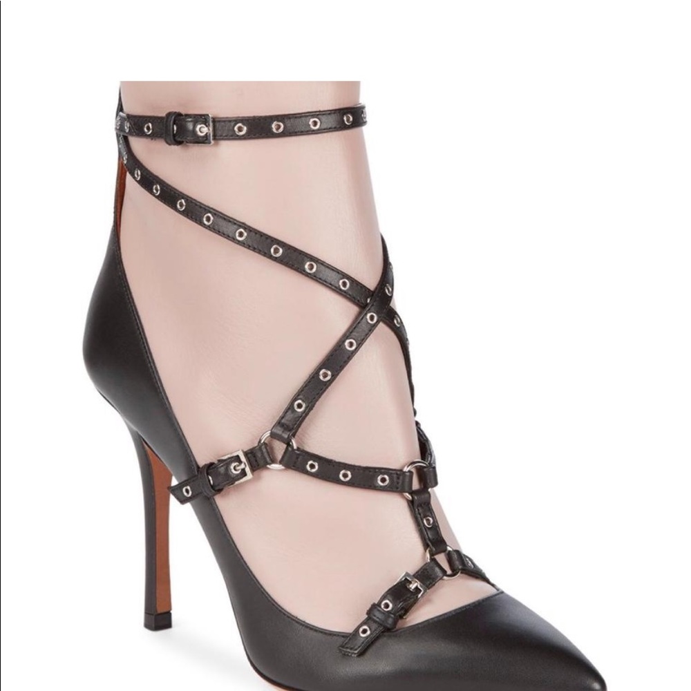 Valentino scarlet rockstud bootie NWB 7